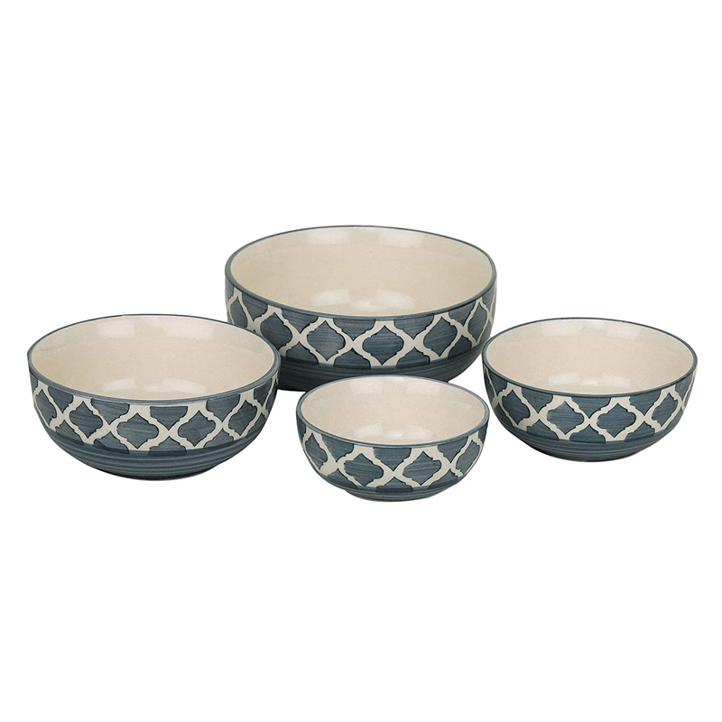 The Decor Lane Ceramic Mixing Bowls, Grey