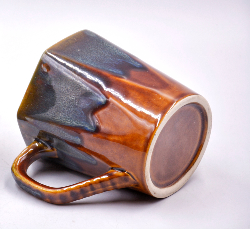 Handmade Ceramic Studio Pottery Fire Mugs