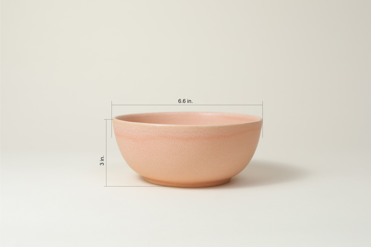 Peach ceramic bowl (xtra large)
