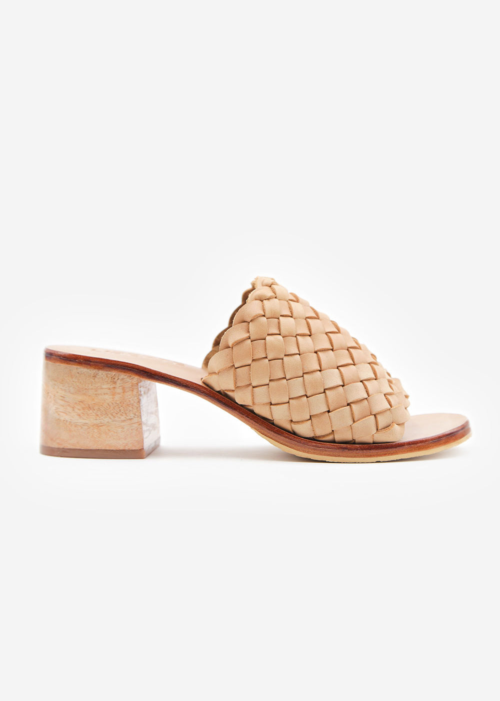 Santorini Woven Mule - Cream